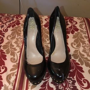 Studded Heel Black Vince Camuto Size 7